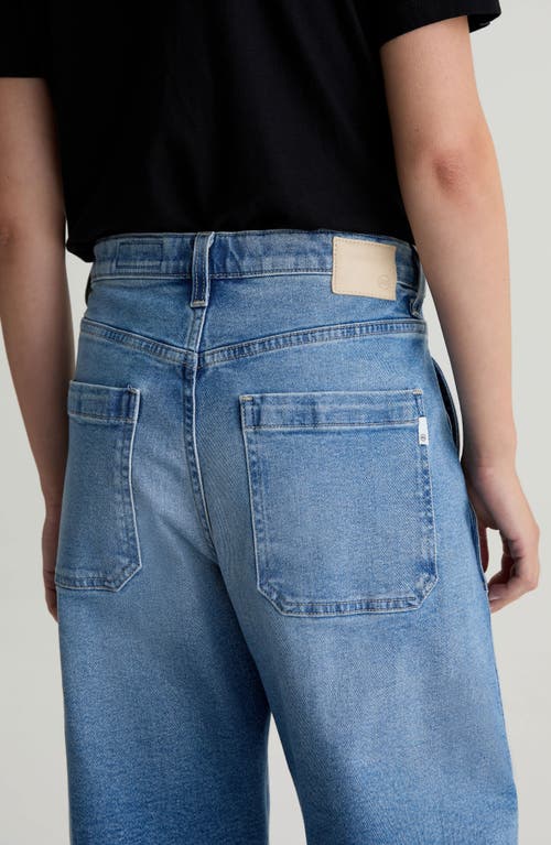Ag Mercer High Waist Extended Length Jeans In Blue