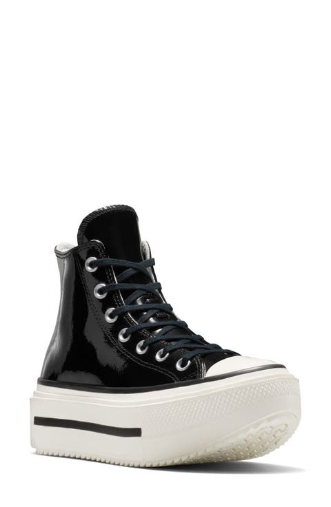 Gender Inclusive Chuck Taylor All Star Lift Double Stack High Top Leather Platform Sneaker