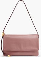 DONNA KARAN Velvet Flap Shoulder Bag