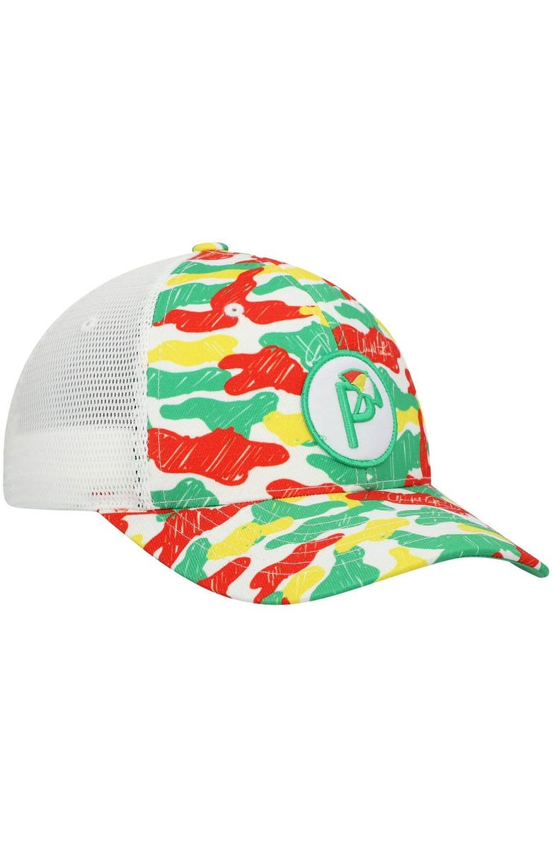 PUMA Men's Puma Green Arnold Palmer Invitational Multi Camo Snapback Hat, Alternate, color, 