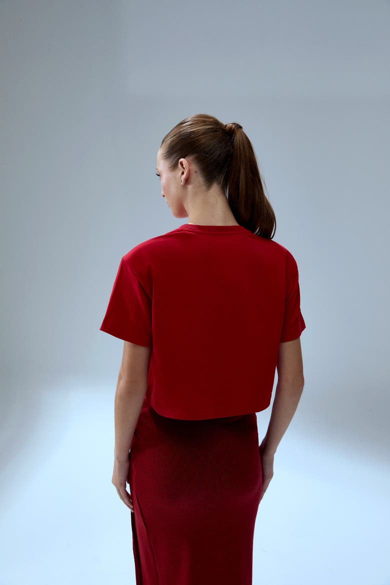 Cotton Your *Itch Shoulder Padded T-Shirt, Alternate, color, Red