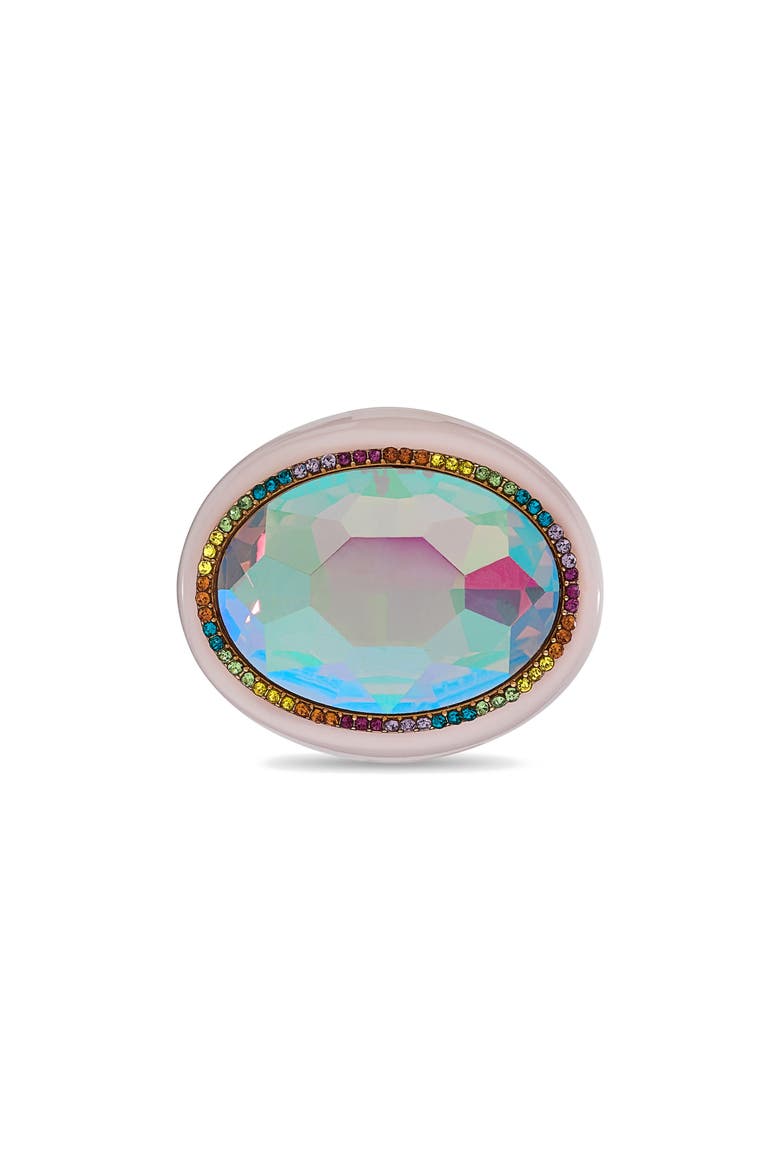Oval Stone Cocktail Ring, Alternate, color, PINK