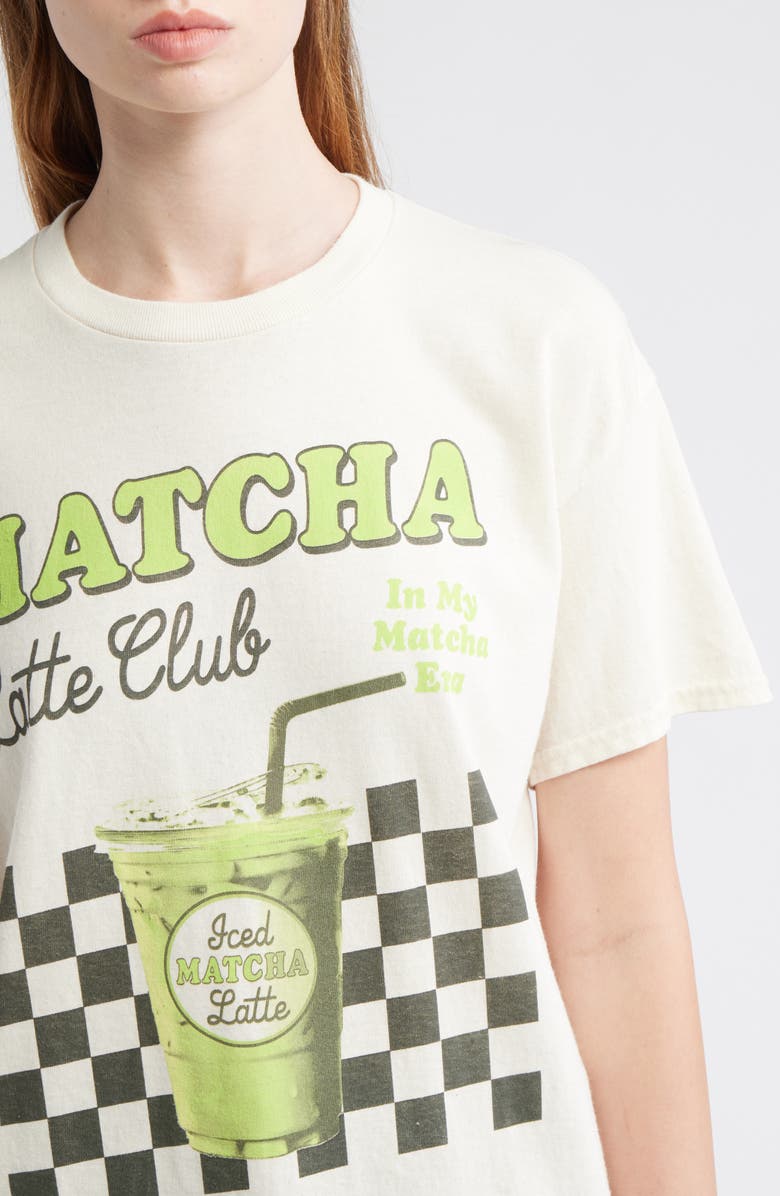 Vinyl Icons Matcha Latte T-Shirt, Alternate, color, Marshmallow
