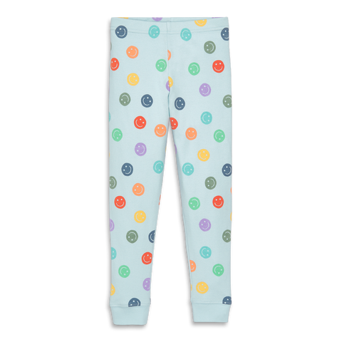 Kids Organic Pj Pant In Happy Prints