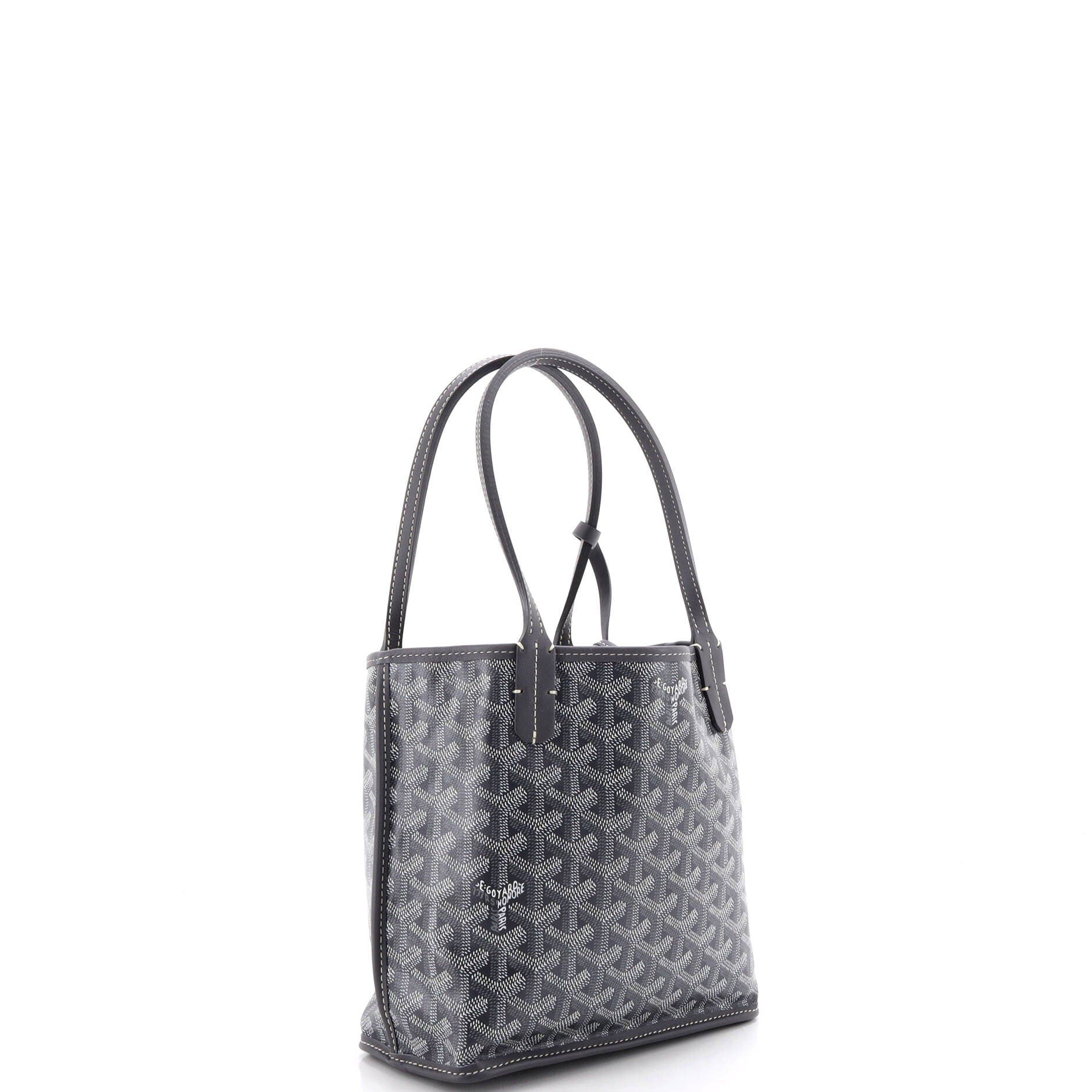 Anjou Reversible Tote Coated Canvas Mini, Alternate, color, Grey