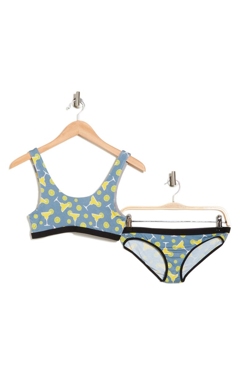 WARRIORS AND SCHOLARS Happy Hour Bralette & Bikini Brief Set, Alternate, color,