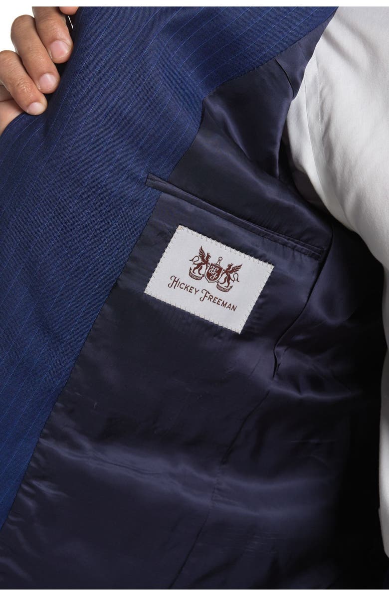 Hickey Freeman Regular Fit Pinstripe Suit Set, Alternate, color,