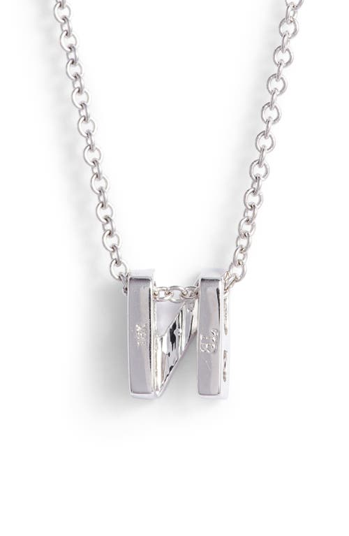 Bony Levy Diamond Pavé Initial Pendant Necklace In 18k White Gold - N