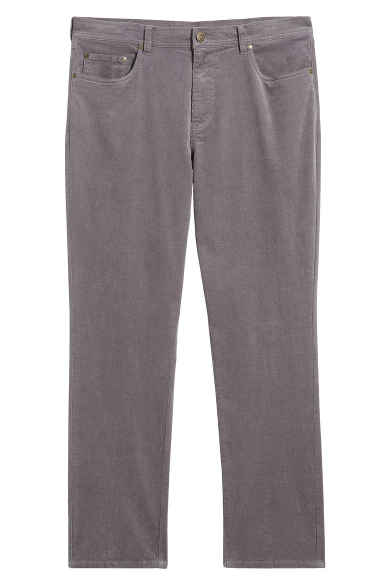 Cotton Stretch Corduroy Pants, Alternate, color, CHARCOAL