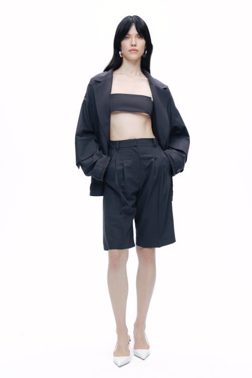 Shop Nocturne Cargo Pocket Jacket In Anthracite