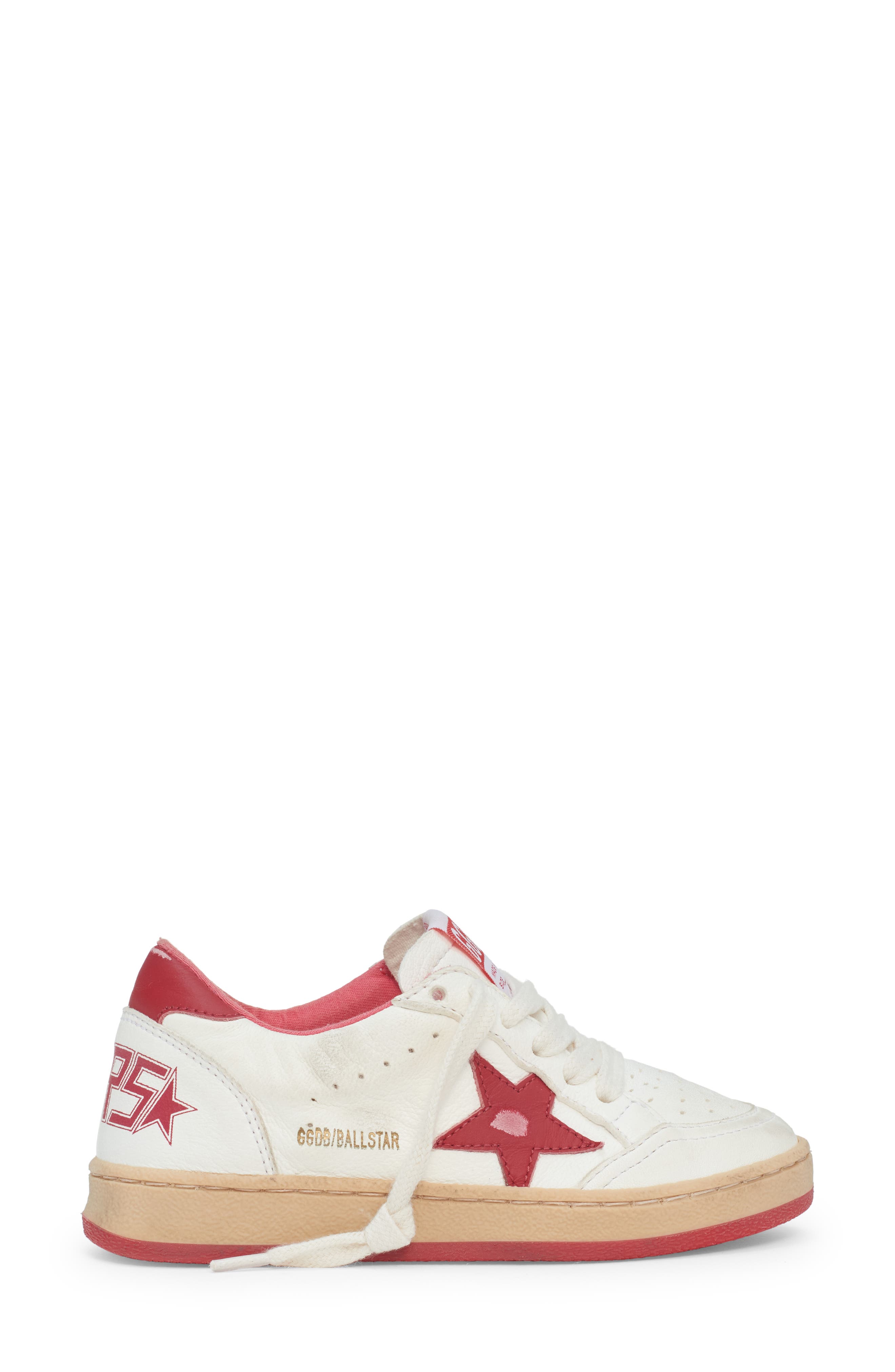 Golden Goose Kids' Ball Star Lace-Up Leather Sneaker, Alternate, color, 