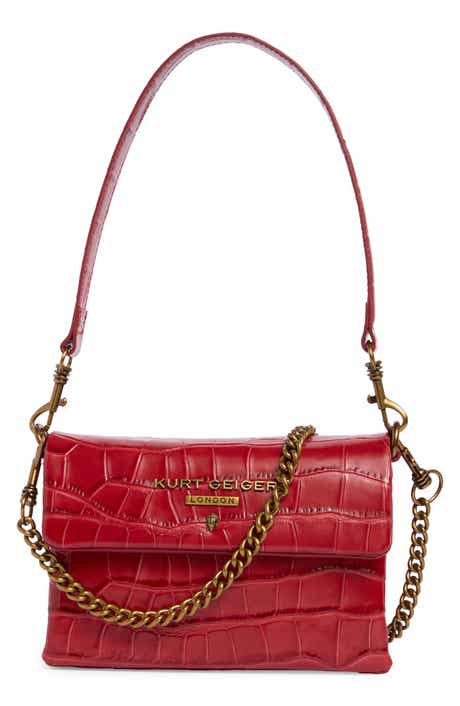 Mini Brompton Croc Embossed Leather Crossbody Bag