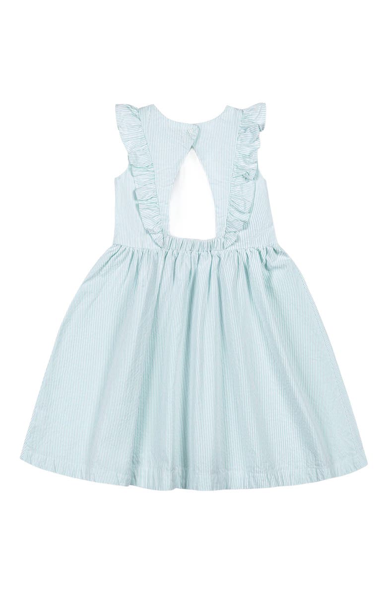 Hope & Henry Girls' Organic Flutter Sleeve Open Back Dress, Toddler, Alternate, color, 