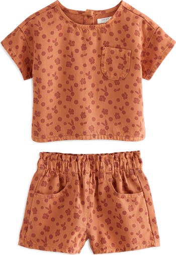 Kids' Print Short Sleeve Top & Shorts Set
