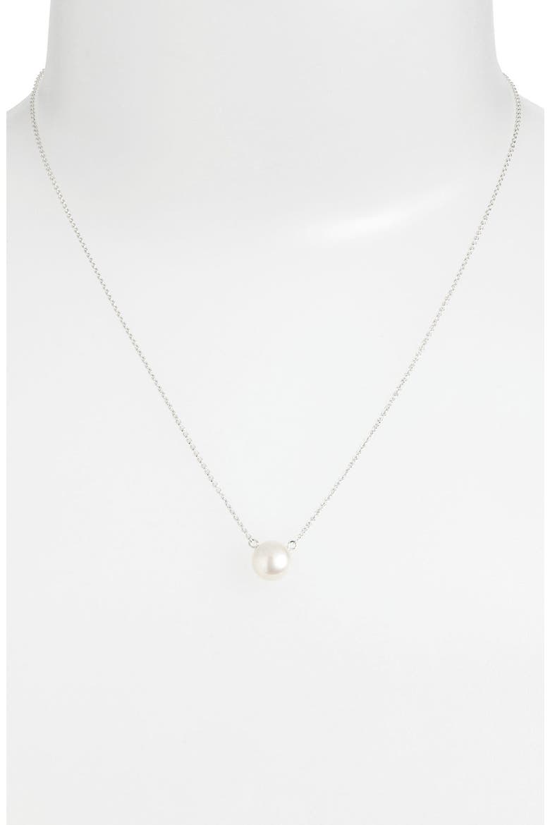 Freshwater Pearl Pendant Necklace, Alternate, color, PEARL / SILVER