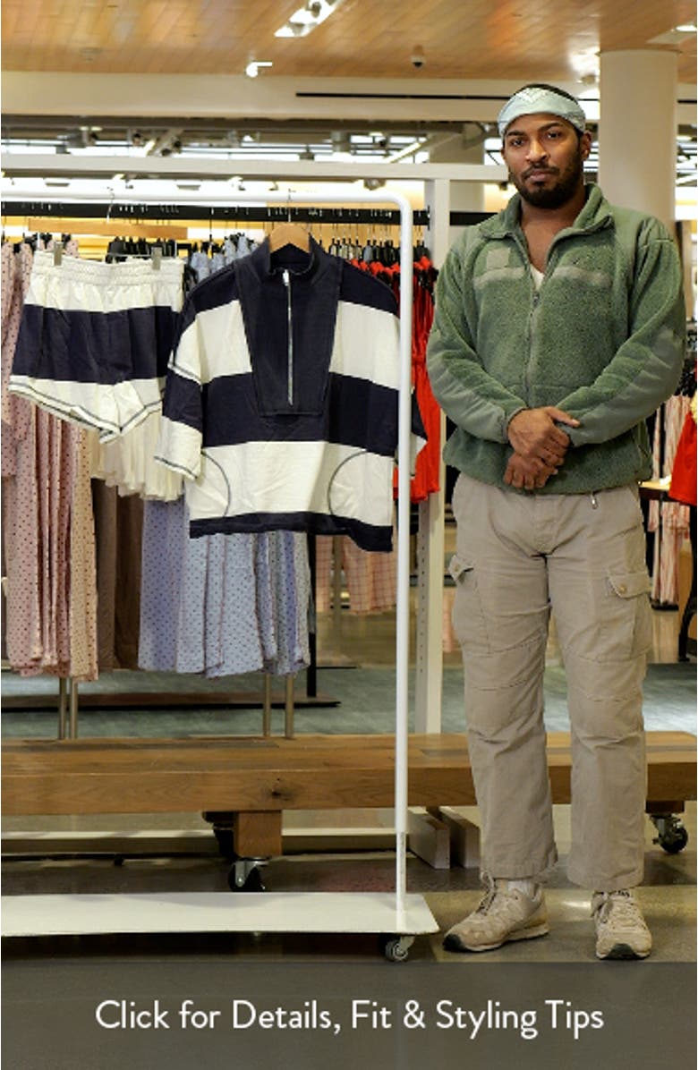 Retro Rugby Half Zip Top & Shorts Set, sales video thumbnail