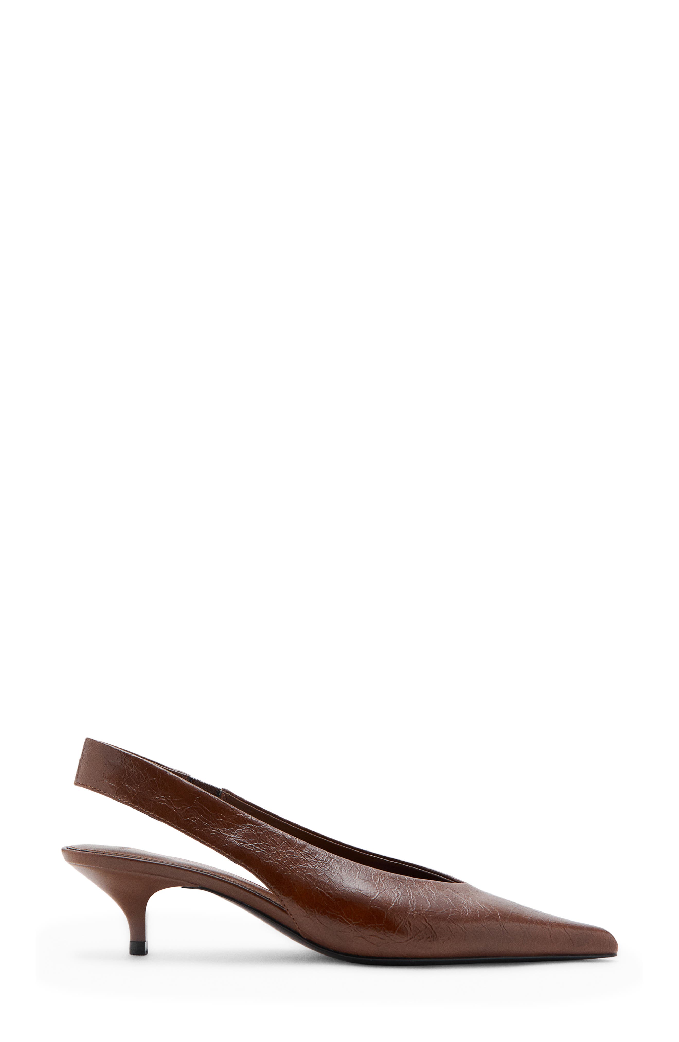 Bimbo Pointed Toe Slingback Pump, Alternate, color, COGNAC