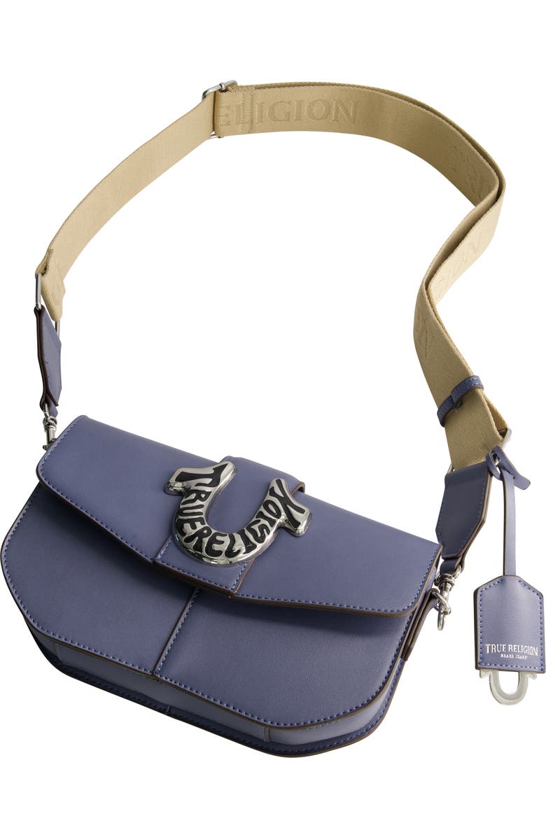 True Religion Shoulder Bag with Signature Logo Accent, Alternate, color, Blue