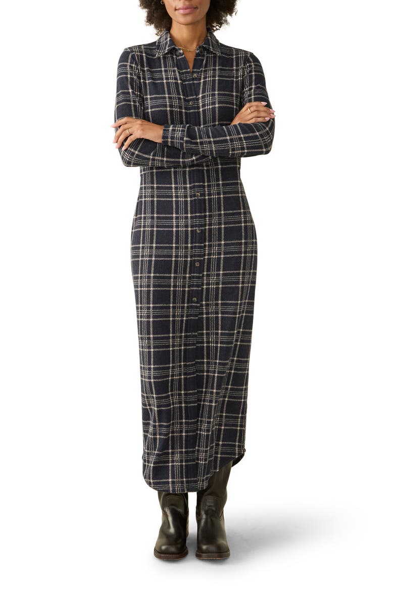 Legend Plaid Long Sleeve Shirtdress, Main, color, DAKOTA PLAID