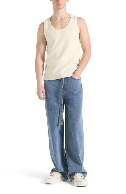 Justin Ribbed Cotton Vest