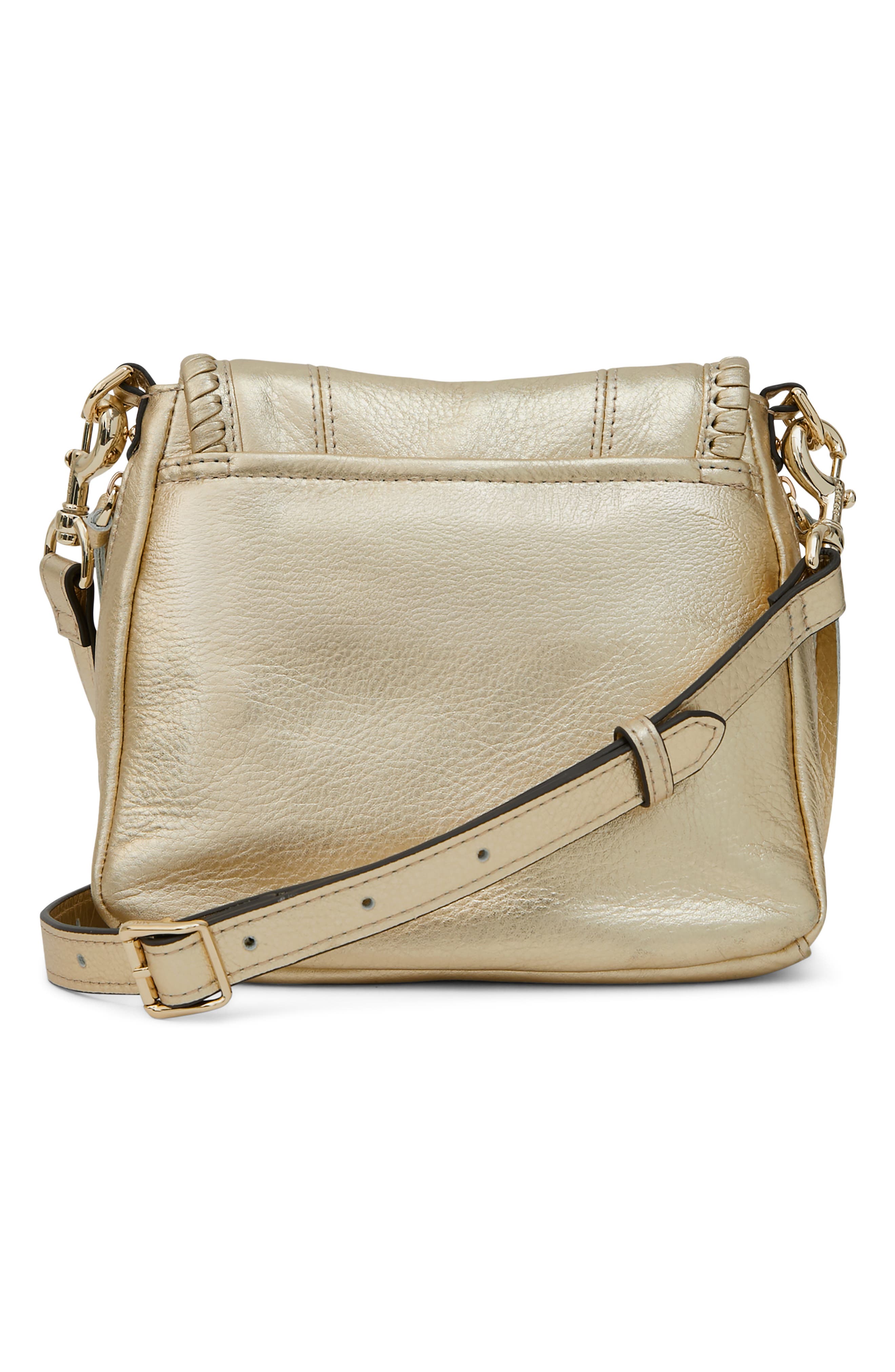 All for Love Leather Mini Crossbody Bag, Alternate, color, WARM CHAMPAGNE
