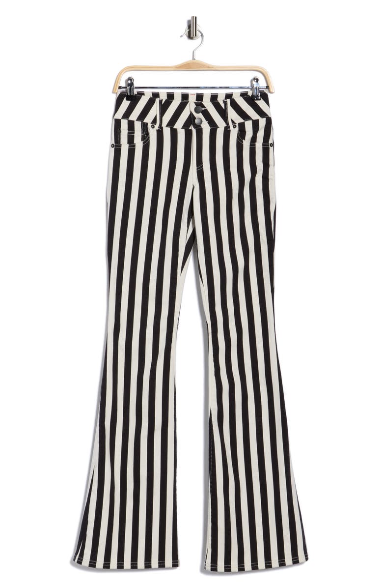 Alice + Olivia Stacey Low Rise Bell Bottom Jeans, Alternate, color,