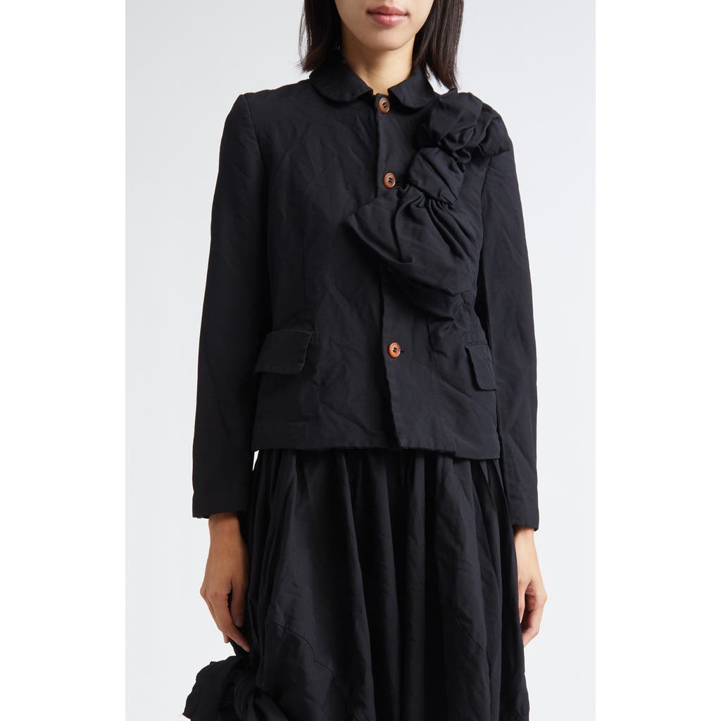 Comme des Garçons Comme des Garçons Garment Dyed Oxford Cloth Jacket in Black  product