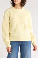 ELIE ELIE TAHARI Floral Embroidered Crewneck Sweater
