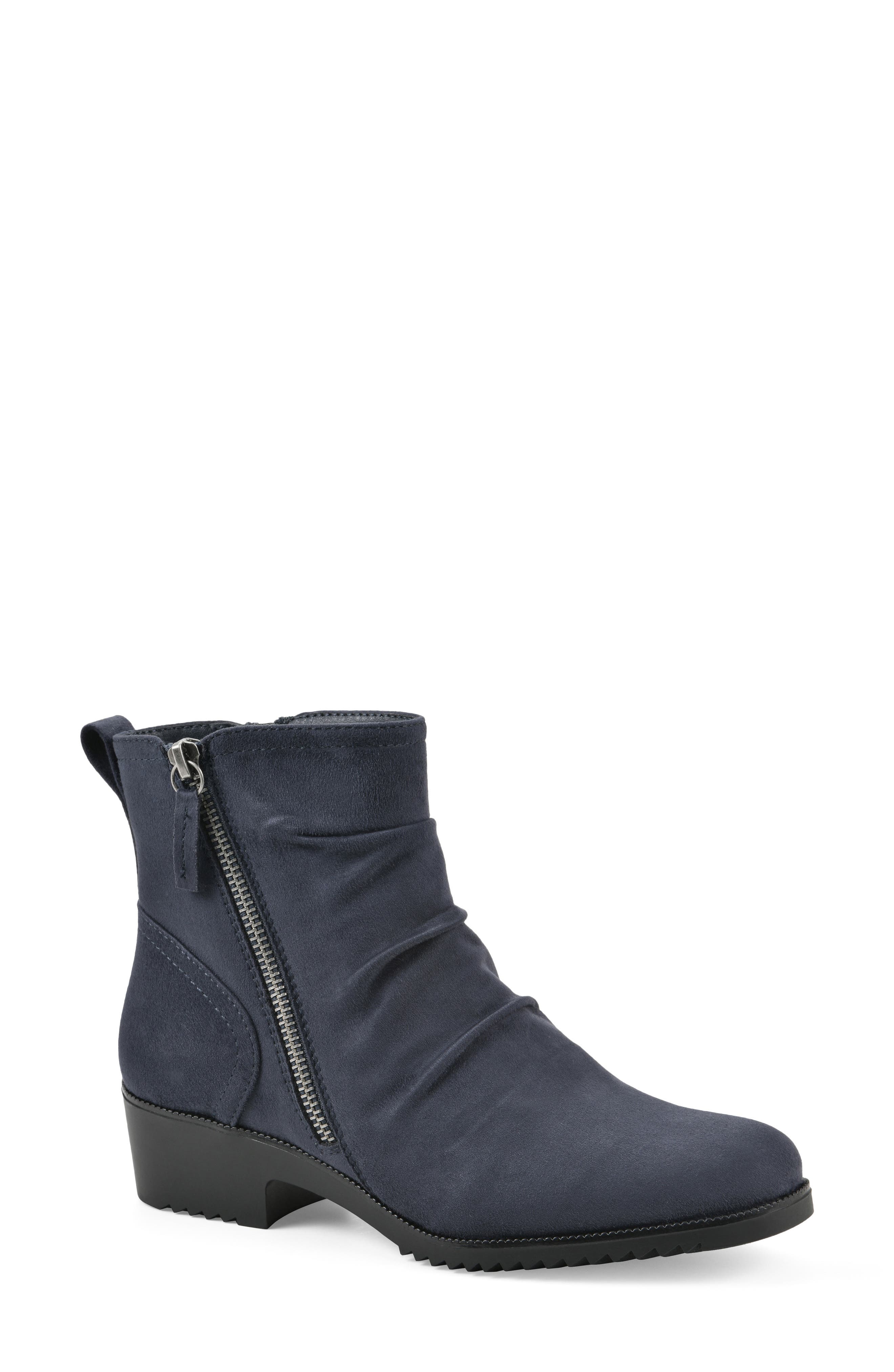 Durston Ankle Boot, Main, color, NAVY/ FABRIC