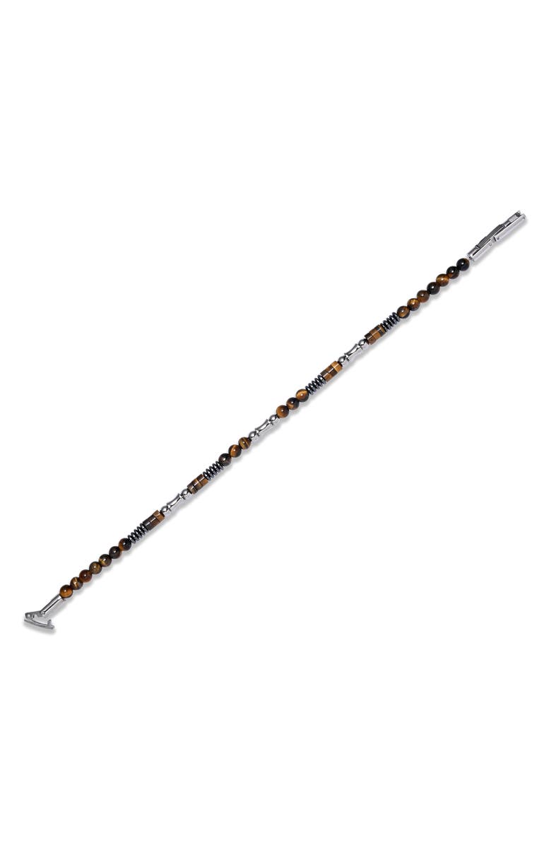 EYE CANDY LOS ANGELES Men's Marcus Tiger's Eye Beaded Bracelet, Alternate, color, 
