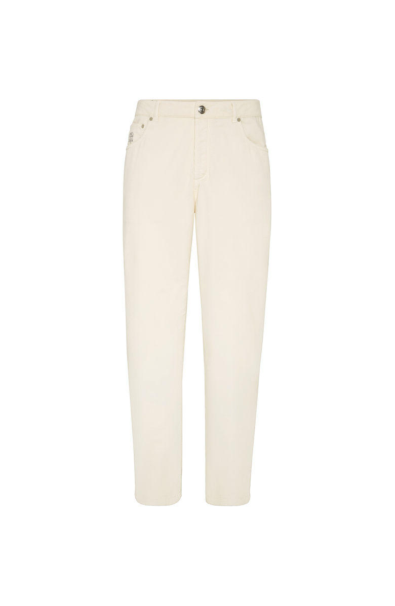 Brunello Cucinelli Garment-dyed trousers, Main, color, Off-White