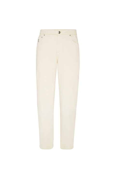 Garment-dyed trousers