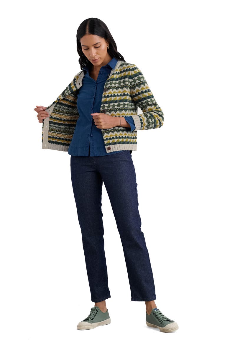 Daedon Pick Fair Isle Merino Wool Blend Cardigan, Alternate, color, ZIG ZAG GEO ALPINE GALLEY MIX