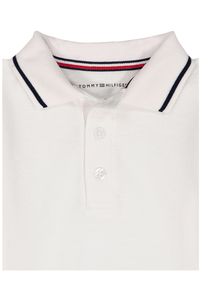 Polo & Stripe Shortall Set, Alternate, color, WHITE