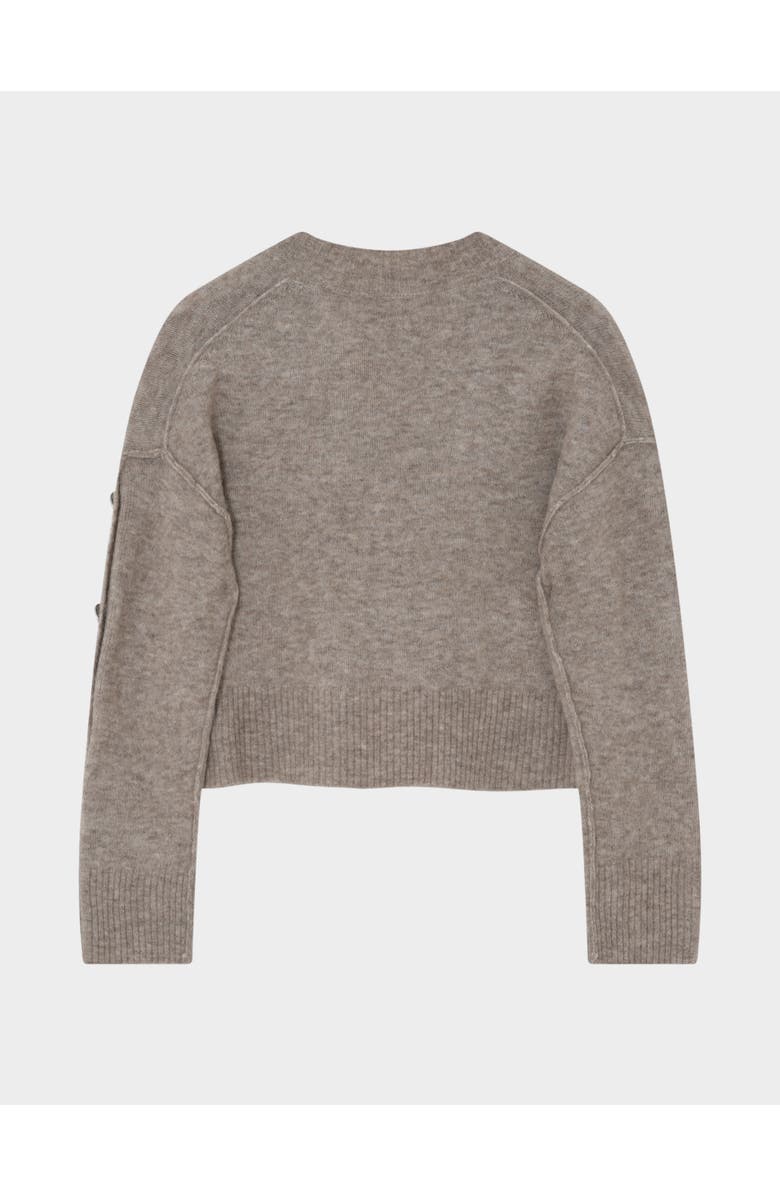 Day Solange Oversized Button Detail Sweater, Alternate, color, Hazel Melange