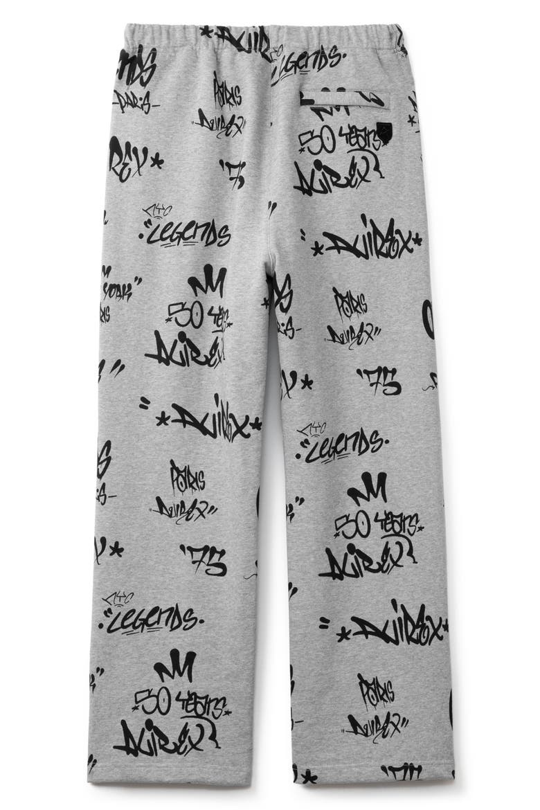 Graffiti Sweatpants, Alternate, color, HEATHER GREY