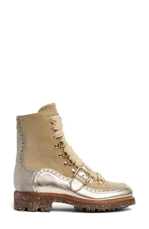 The Office Of Angela Scott Miss Clementine Lace-up Bootie In Multi