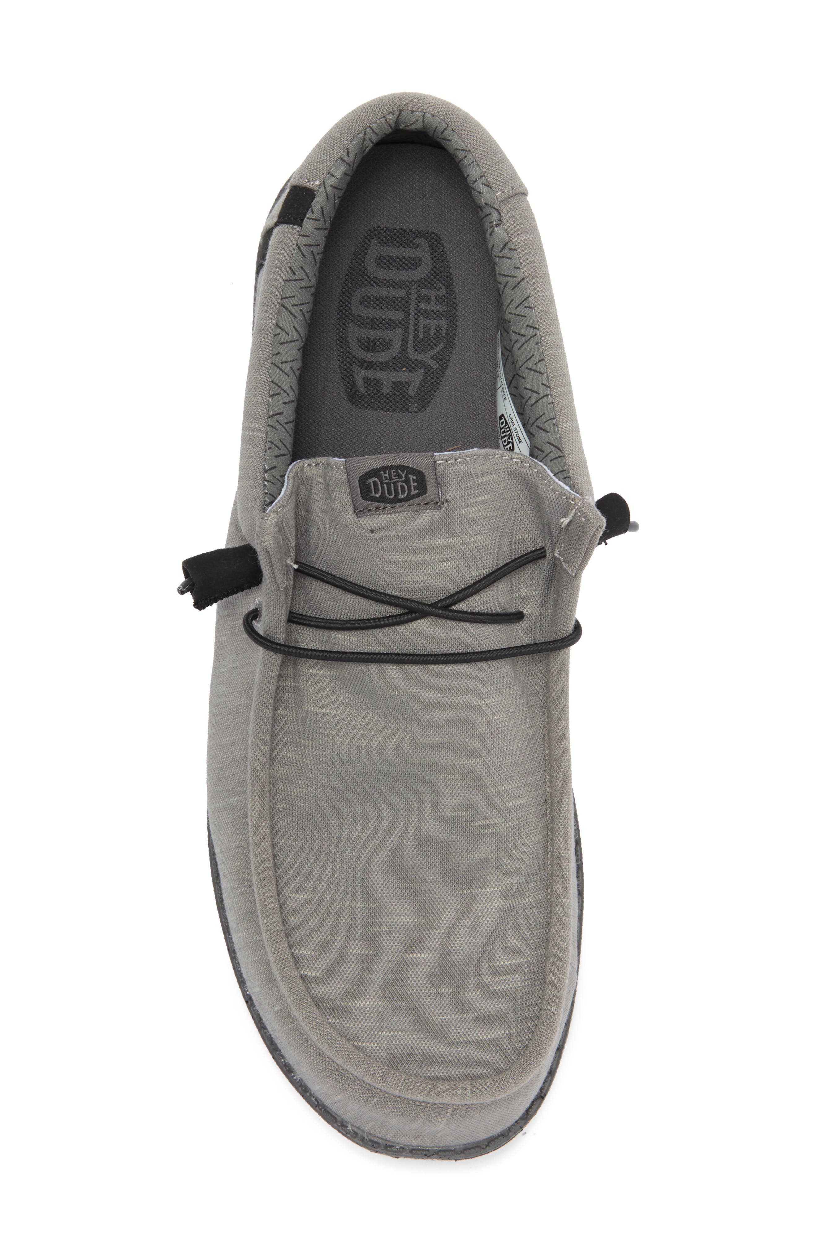 Hey Dude Wally Stretch Fleece Slip-On, Alternate, color, Lava Stone