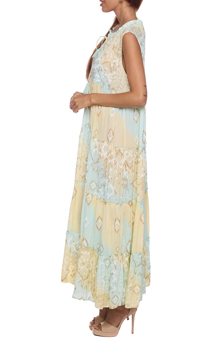 RANEES Tiered Maxi Dress, Alternate, color, Light Yellow