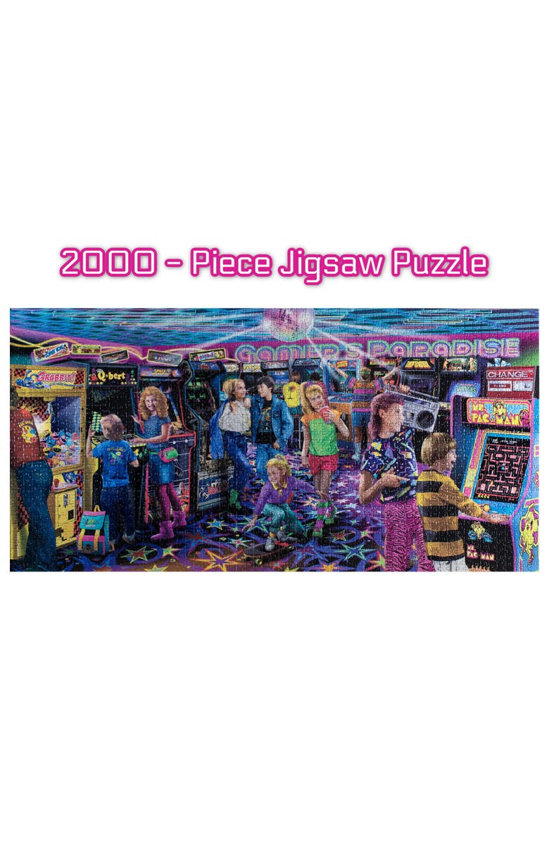 Toynk Gamers Paradise '80s Retro Arcade 2000 Piece Jigsaw Puzzle, Alternate, color, Multi-Color