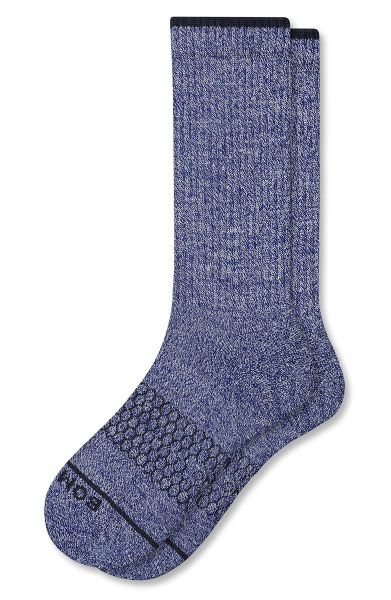 Bombas Merino Wool Blend Crew Socks, Main, color, Glacier Blue