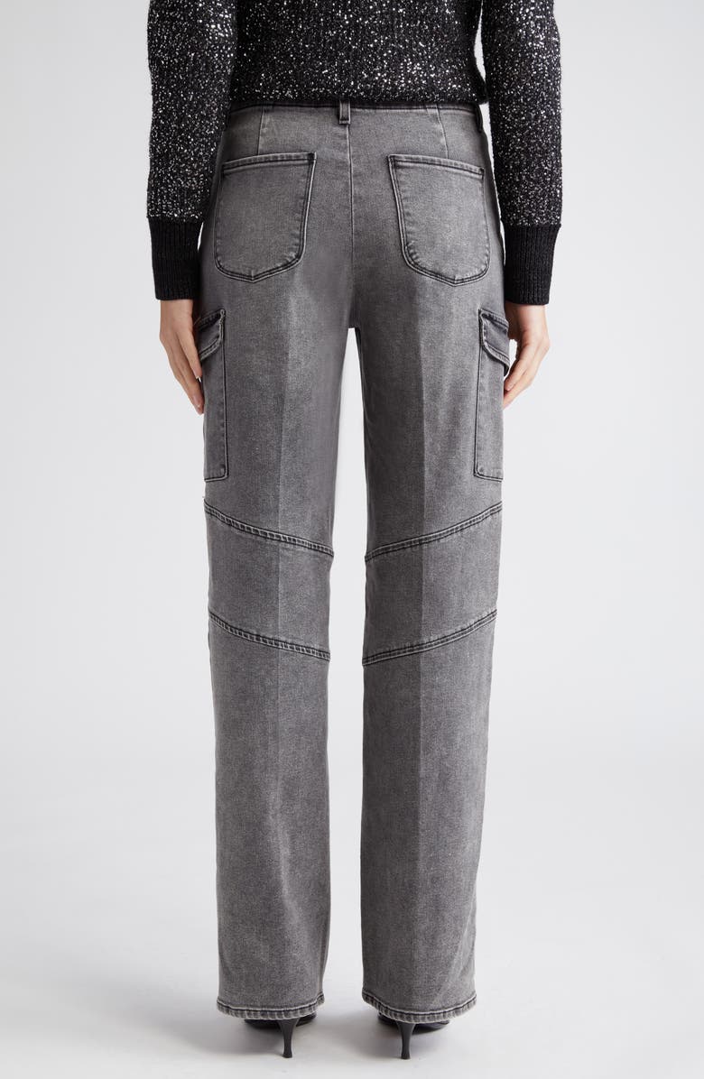 L'AGENCE Brooklyn High Waist Wide Leg Utility Jeans, Alternate, color, Magnesite