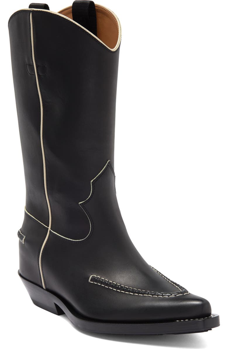 Chloé Nellie Western Boot, Main, color, Black