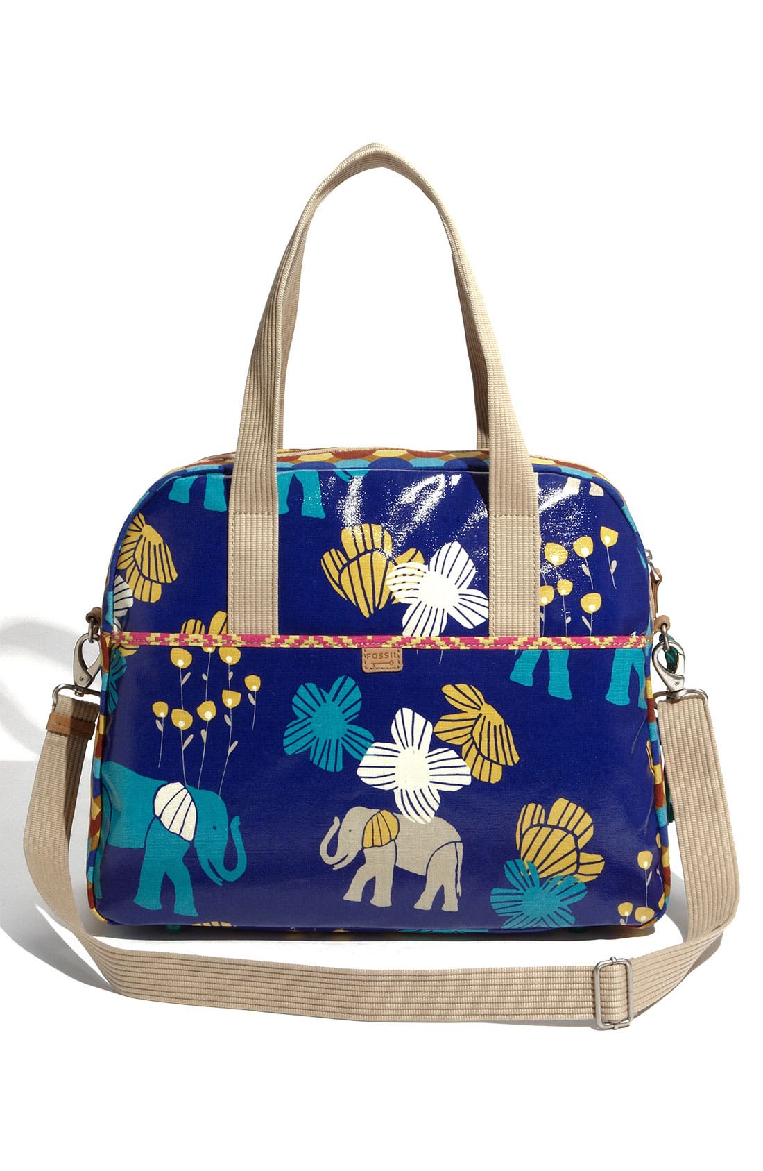 Fossil 'Key-Per II' Coated Canvas Tote, Alternate, color, 