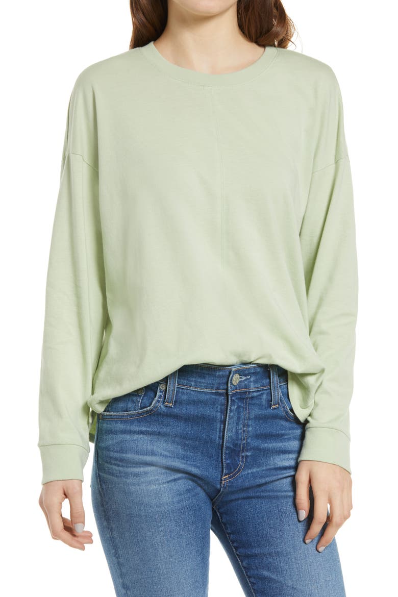 Newville Cotton T-Shirt, Main, color, SUNFADED MINT