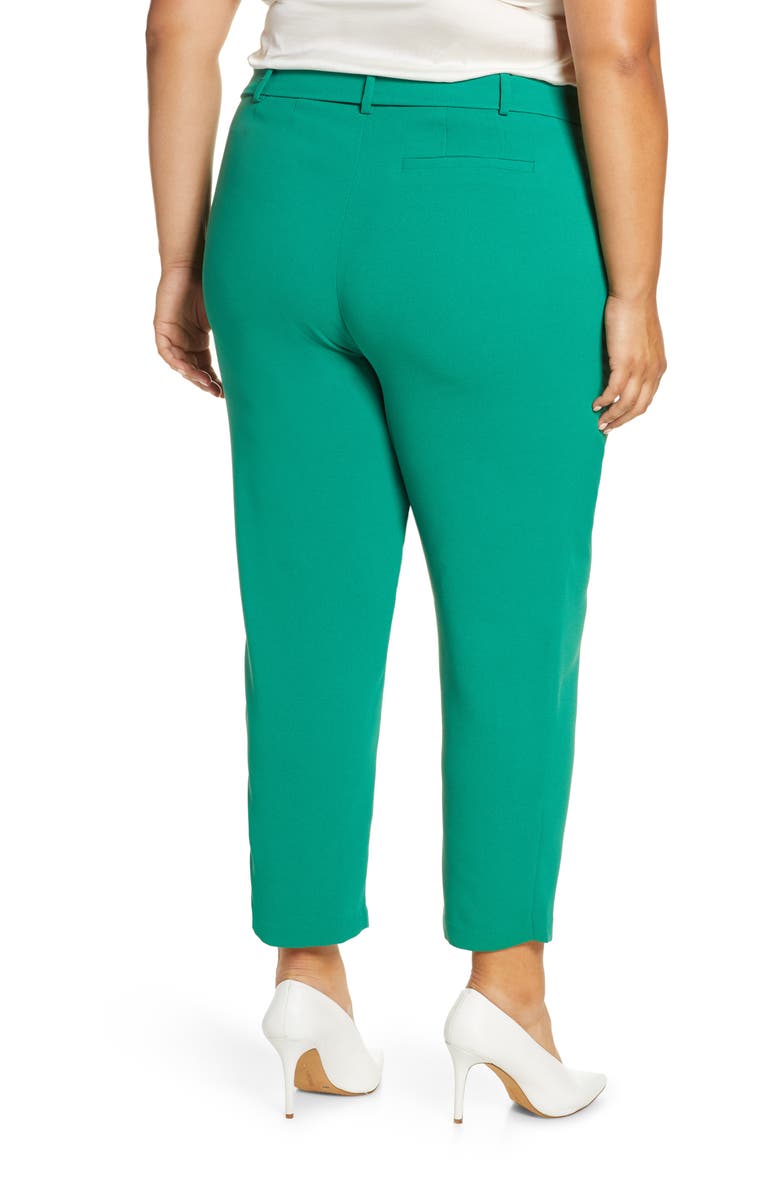 ELOQUII Tie Waist Slim Fit Trousers, Alternate, color,