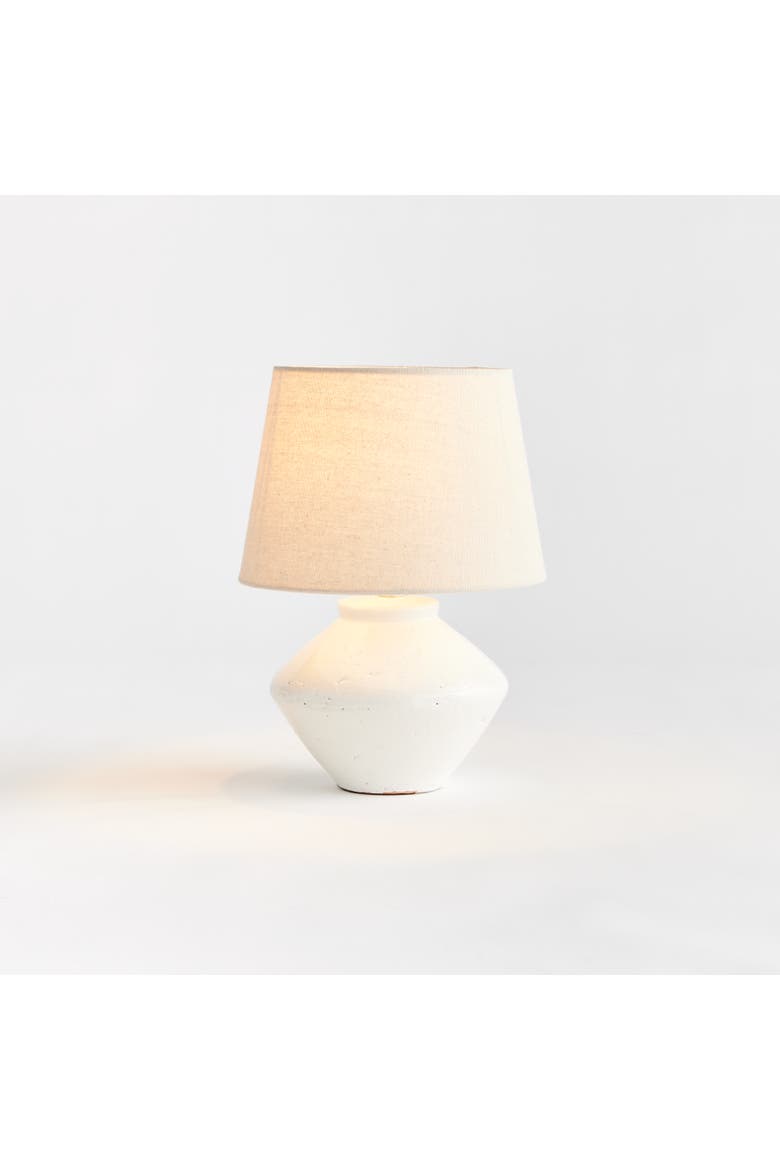 Marie Contemporary Ceramic Mini Table Desk Lamp, Alternate, color, White