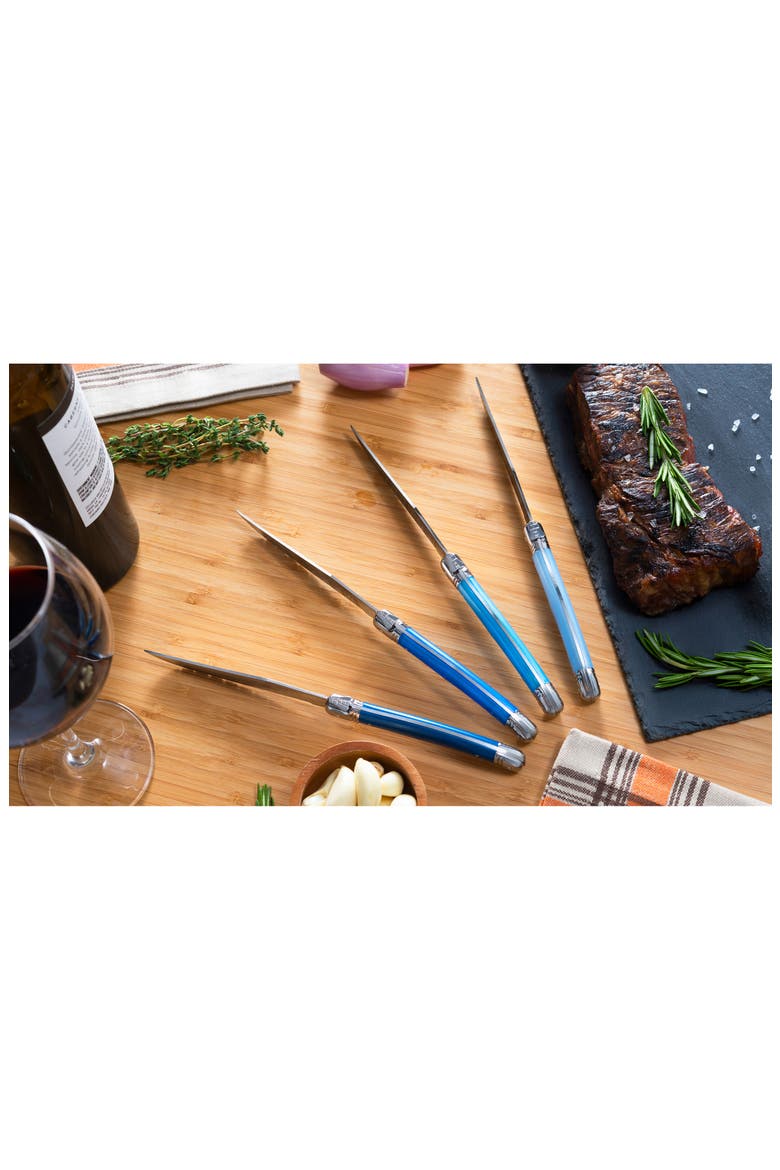 Laguiole Steak Knife - Set of 4, Alternate, color, SHADES OF BLUE