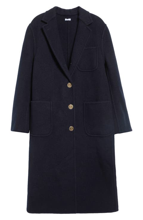 Bell Sleeve Virgin Wool Coat