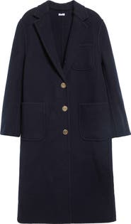 Thom Browne Bell Sleeve Virgin Wool Coat